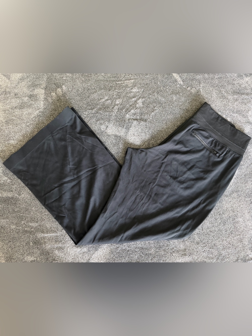 Athleta Women's Black Venice Flare Pants Slit Legs, Nylon/Spandex, Size XL